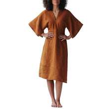 Load image into Gallery viewer, Elegant Linen Slim Dress