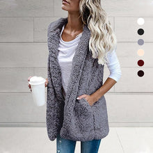 Load image into Gallery viewer, Plush Vest with Hooded Pockets