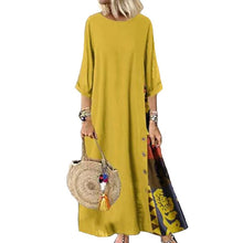 Load image into Gallery viewer, Contrast 3/4 Sleeve Dress