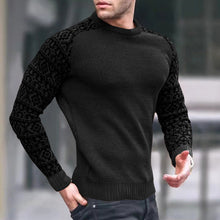 Load image into Gallery viewer, Men's Knitted Waffle Plaid Slimming Top