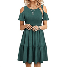 Load image into Gallery viewer, Short Sleeve Off Shoulder Dress