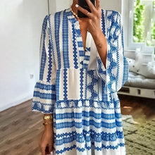 Load image into Gallery viewer, Geometric Boho Dress