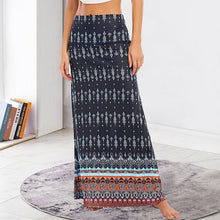 Load image into Gallery viewer, Bohemian High Waisted Maxi Skirt