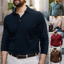Load image into Gallery viewer, Solid Color Lapel Polo Shirt