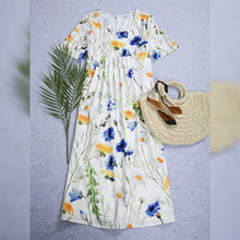 Load image into Gallery viewer, Crew Neck Printed Casual Dress