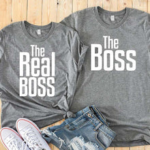 Load image into Gallery viewer, Matching Couple Shirts-The BOSS&The Real BOSS Shirts