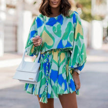 Load image into Gallery viewer, Balloon Sleeve Waist Dress