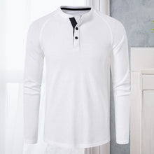 Load image into Gallery viewer, Men's Henley Casual Long Sleeve T-Shirts