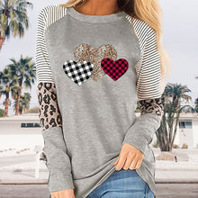 Load image into Gallery viewer, Long Sleeve Paneled Casual Crewneck T-Shirt