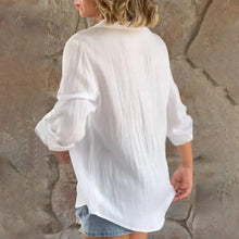 Load image into Gallery viewer, Solid Color Blouse with V-neck
