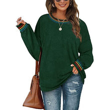 Load image into Gallery viewer, Women's Solid Color Round Neck Loose Sweatshirt