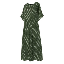 Load image into Gallery viewer, Half Sleeve Polka Dot Dress