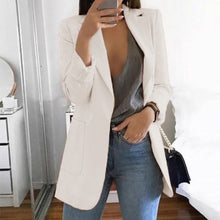 Load image into Gallery viewer, Women's Fashion Lapel Slim Cardigan Temperament Suit Jacket