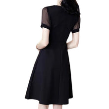 Load image into Gallery viewer, Square Neck Mesh Short Sleeve Dress