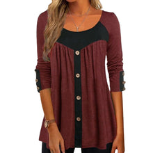 Load image into Gallery viewer, Panelled Button T-shirt