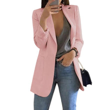 Load image into Gallery viewer, Women's Fashion Lapel Slim Cardigan Temperament Suit Jacket