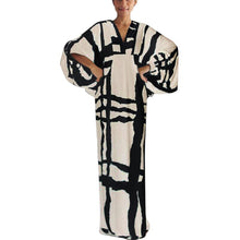 Load image into Gallery viewer, Women's V-Neck Sleeved Printed Dress