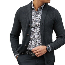 Load image into Gallery viewer, Men's Cardigan Single Breasted Knit Top