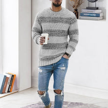 Load image into Gallery viewer, Men's Striped Crewneck Sweater