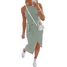 Load image into Gallery viewer, Striped Halter Dress