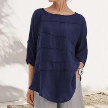 Load image into Gallery viewer, Striped Dolman Sleeve Casual Cotton Top