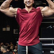 Load image into Gallery viewer, Men's Summer Single-colored Sports Vest with V-neck