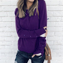 Load image into Gallery viewer, Buttoned Sleeve Sweatshirt