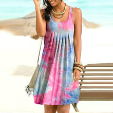 Load image into Gallery viewer, Tie-Dye Casual Sleeveless Dress