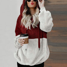 Load image into Gallery viewer, Double Colorblock Plush Jacket