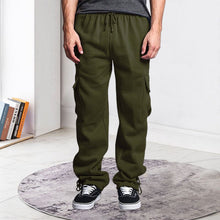 Load image into Gallery viewer, Men's Straight Cargo Pants Trousers