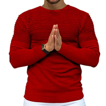 Load image into Gallery viewer, Pleated Solid Colour Stretch-slim Sports Sweater
