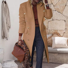 Load image into Gallery viewer, Double Breasted Wool Coat
