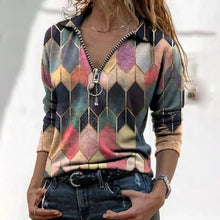 Load image into Gallery viewer, Women's Business Casual Zipper Tops