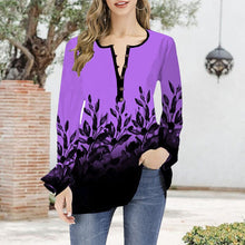 Load image into Gallery viewer, Open Collar Ruffle Sleeve Oversized T-Shirt