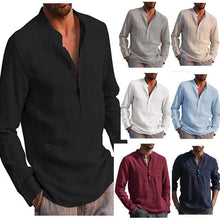 Load image into Gallery viewer, V-neck Linen Shirt