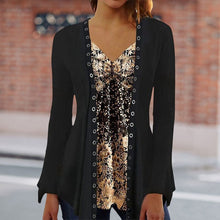 Load image into Gallery viewer, Long Sleeve Top with Print