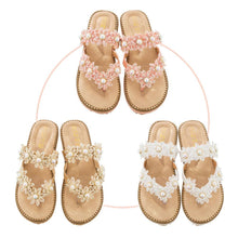 Load image into Gallery viewer, Women's Bohemian Sparkle Bling Flip Flops