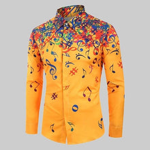 Load image into Gallery viewer, Colorful Music Notes Men's Shirt