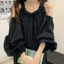 Load image into Gallery viewer, Off Shoulder Balloon Sleeve Dress