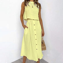 Load image into Gallery viewer, Holiday Leisure Cotton Two-pieces Suits