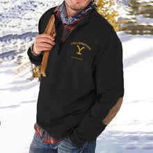 Load image into Gallery viewer, Zip-up Print Sweatshirt