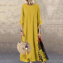 Load image into Gallery viewer, Contrast 3/4 Sleeve Dress