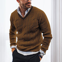 Load image into Gallery viewer, V-Neck Slim Knit Sweater