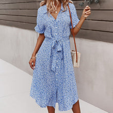 Load image into Gallery viewer, Casual Lace-up Dress