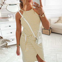 Load image into Gallery viewer, Striped Halter Dress