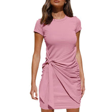 Load image into Gallery viewer, Knotted Short Sleeve Dress