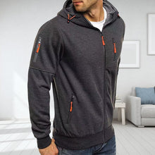 Load image into Gallery viewer, Mens Full-Zip Hooded Fleece Sweatshirt