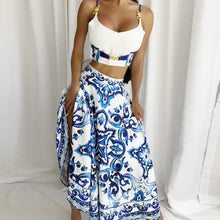 Load image into Gallery viewer, Temperament Sweater Two-piece Dress