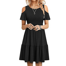 Load image into Gallery viewer, Short Sleeve Off Shoulder Dress