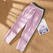 Load image into Gallery viewer, Women's Casual Cotton And Linen Elastic Waist Straight Pants